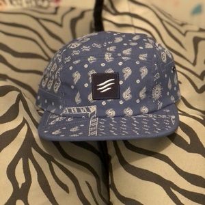 Blue Bandana 5 Panel Hat